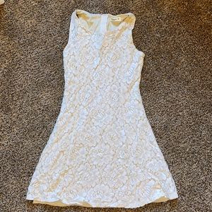 Cream Lace Summer Dress